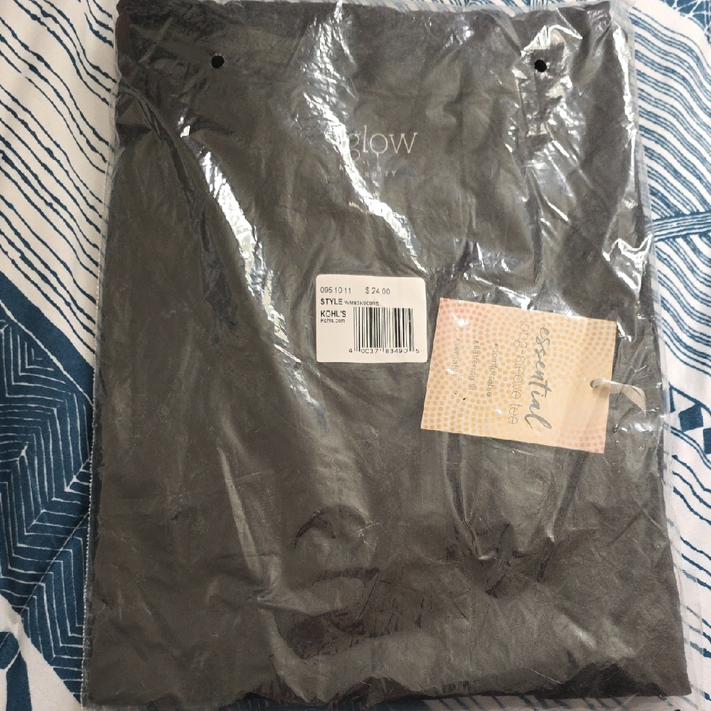 Black Long Sleeve Maternity Top by Aglow A:Glow